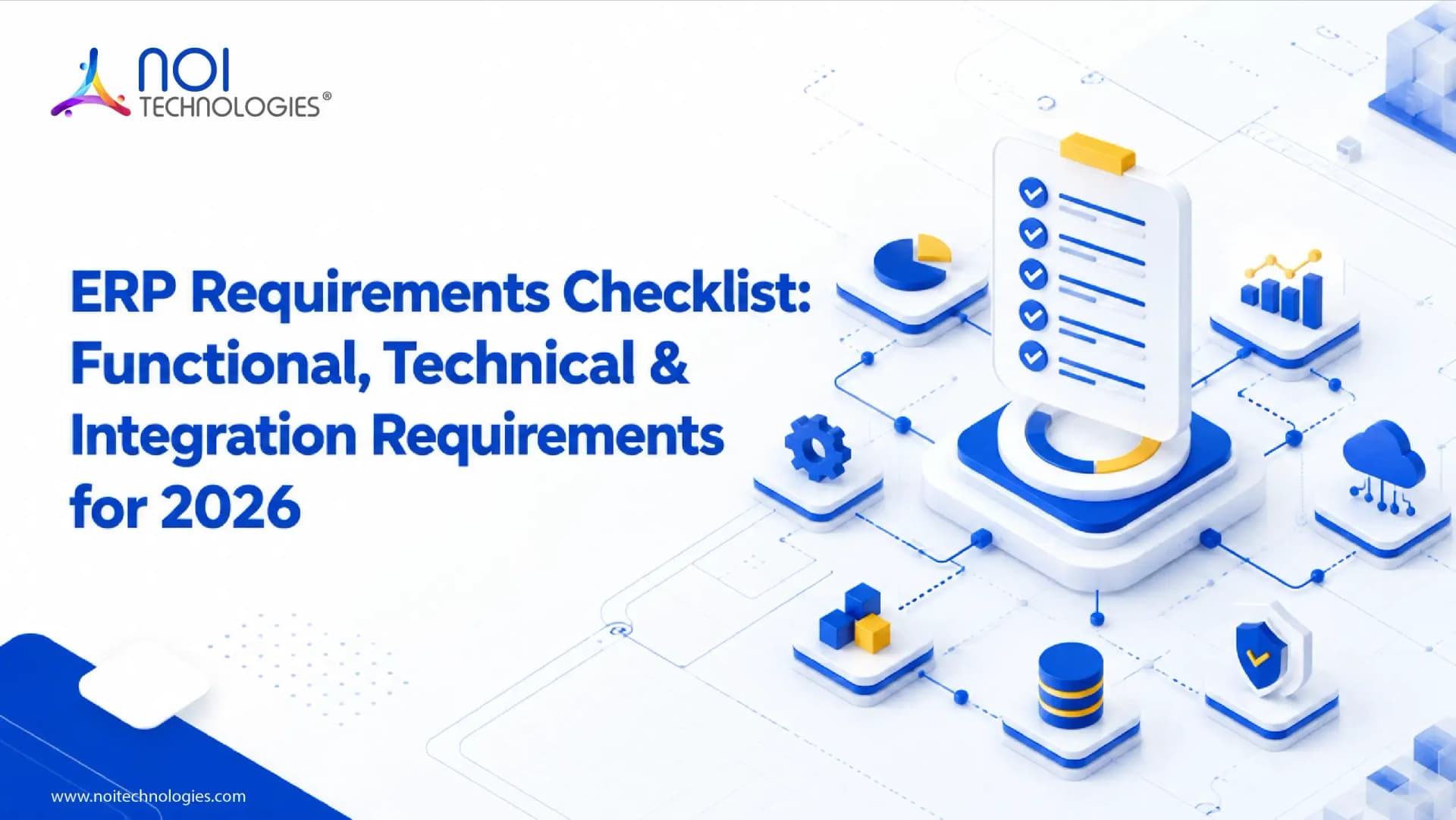 ERP requirements checklist covering functional, technical, and integration requirements for 2026