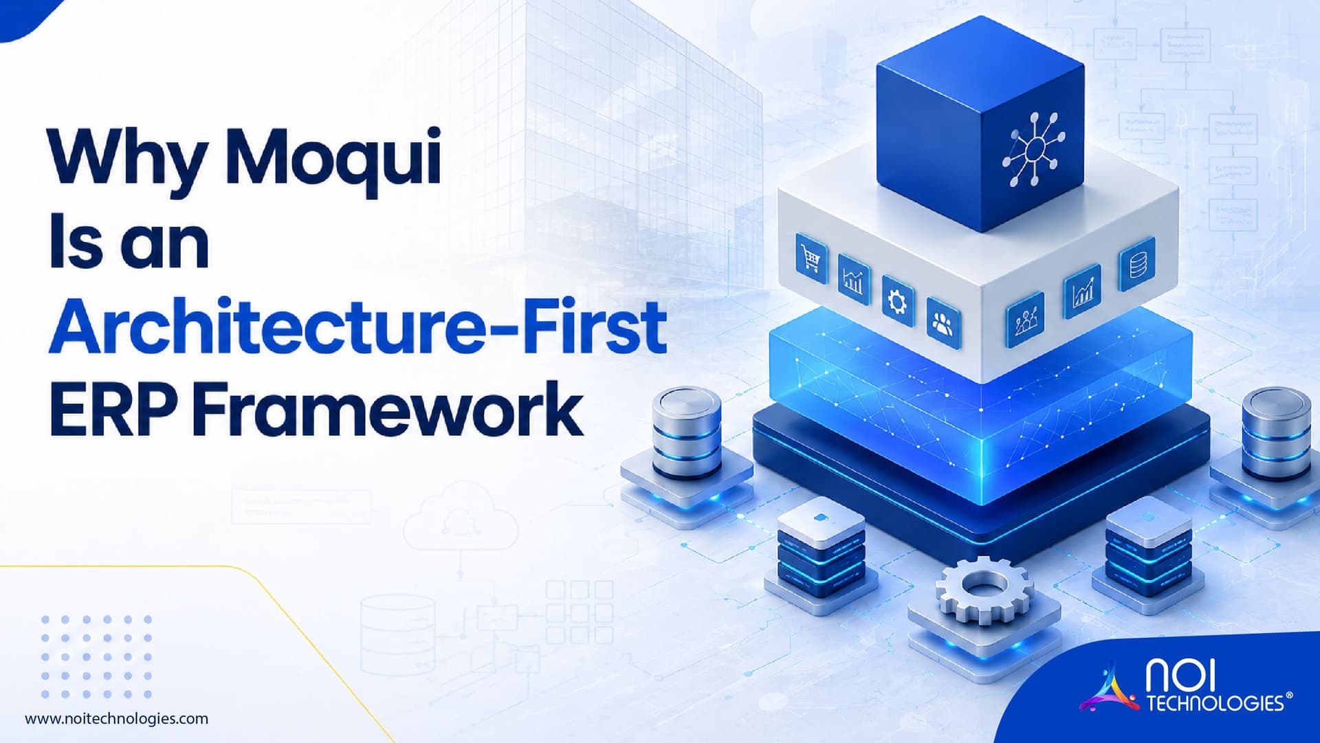 Moqui architecture-first ERP framework with modular business system layers
