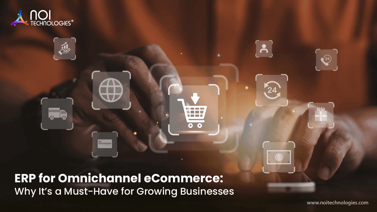 Omnichannel ecommerce ERP connecting sales channels, inventory, and order management