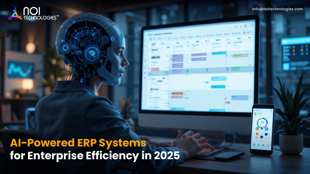 AI-powered ERP system improving enterprise efficiency and decision-making