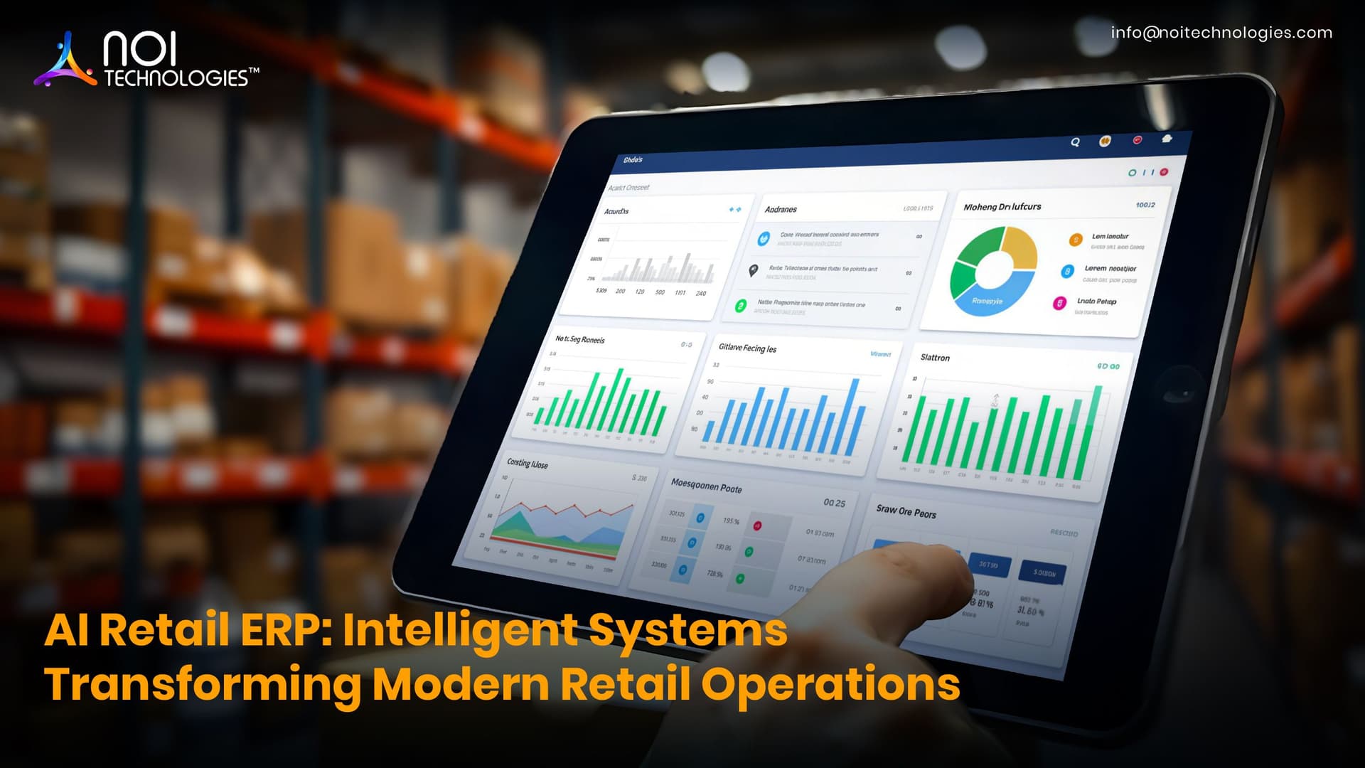 AI-powered retail ERP dashboard for inventory, sales, and store operations