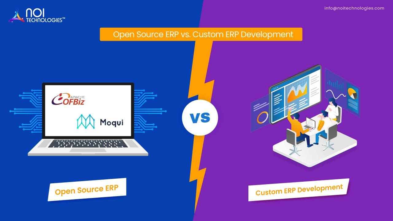 Open-source ERP vs custom ERP development comparison