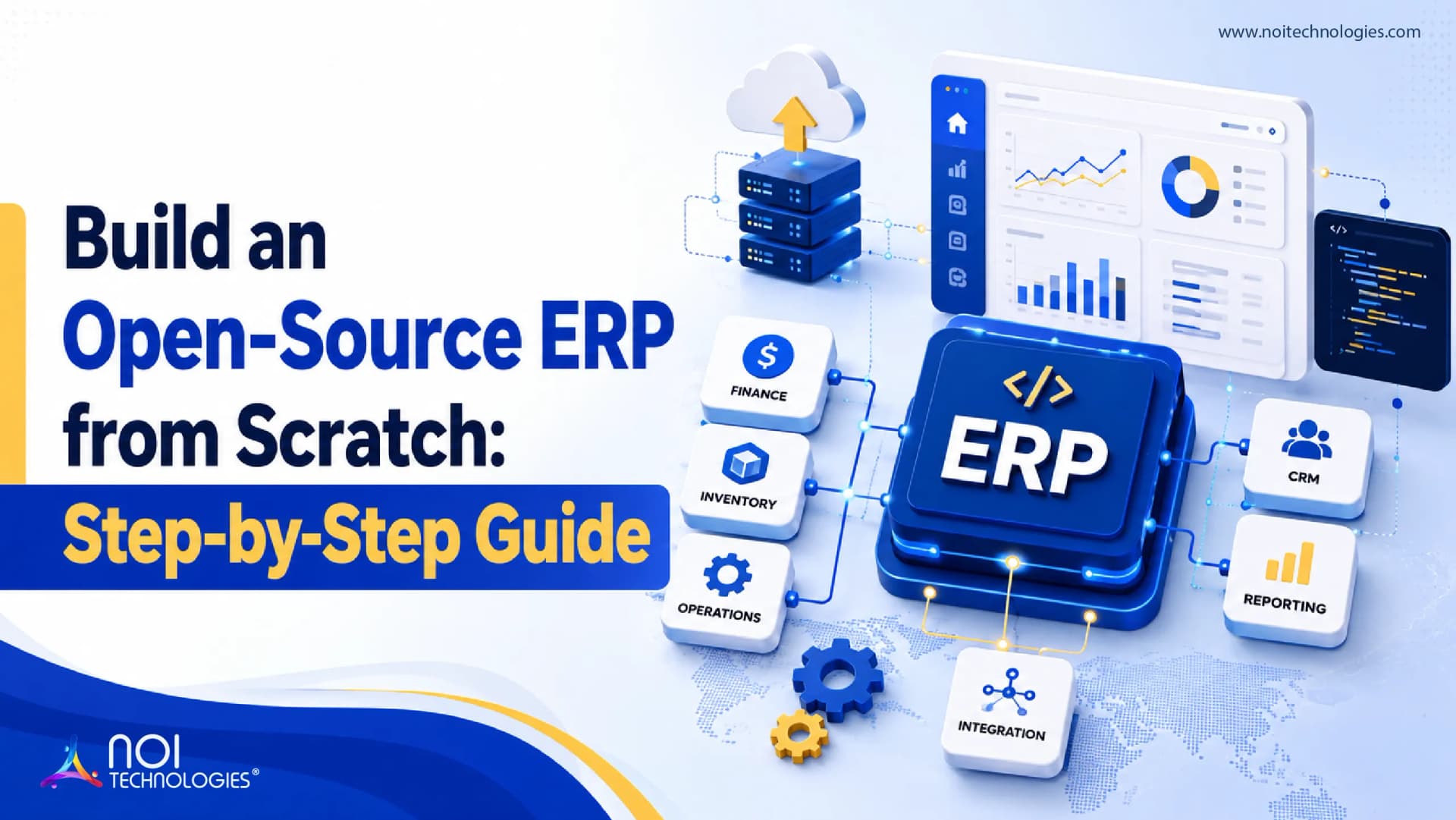 Build an open-source ERP system from scratch with finance, inventory, CRM, reporting, and integration modules