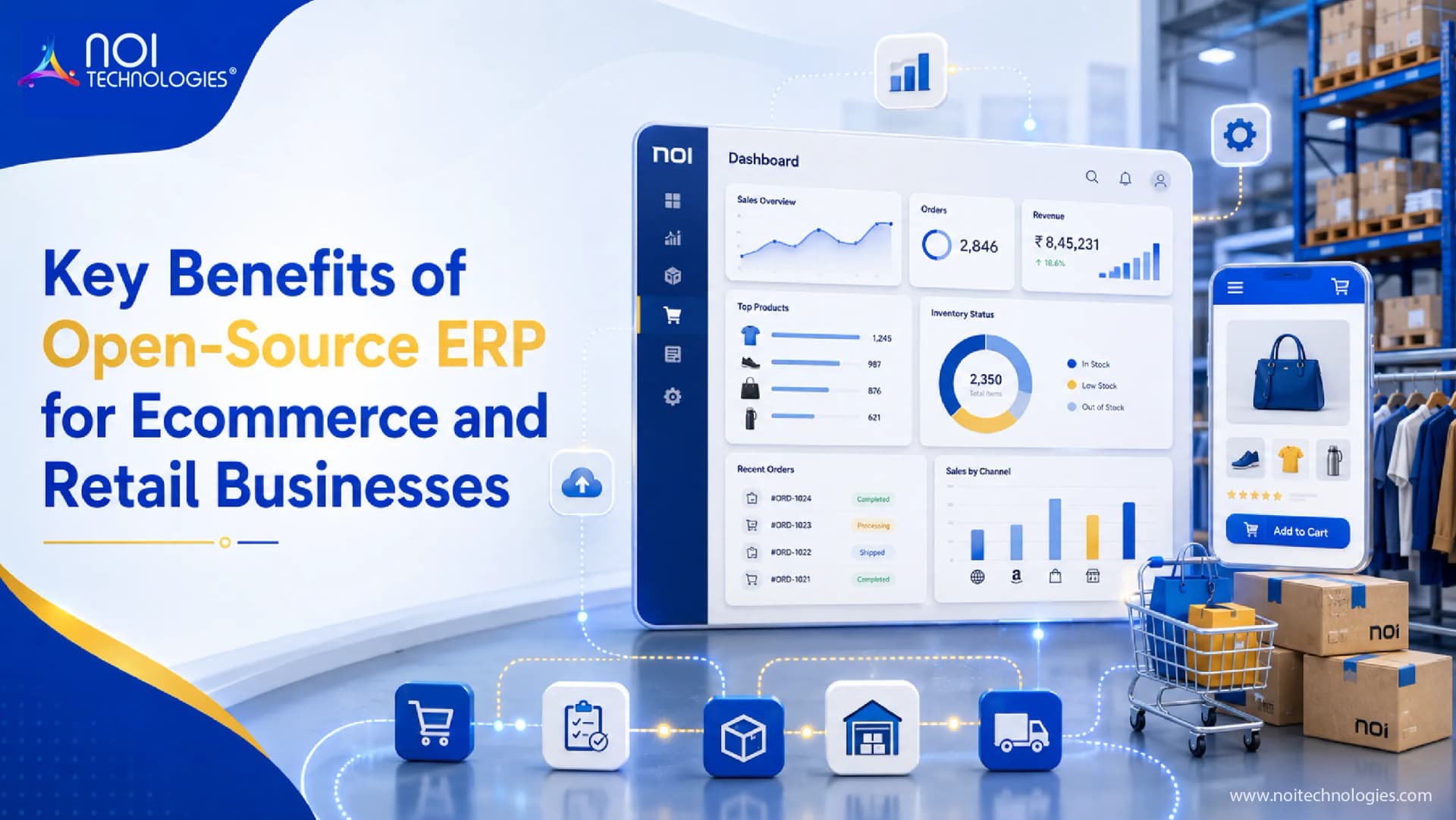 Key benefits of open-source ERP for ecommerce and retail businesses