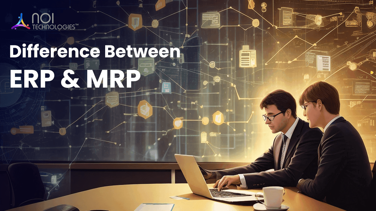 ERP vs MRP comparison for manufacturing resource planning
